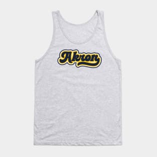 Retro Akron Script Tank Top